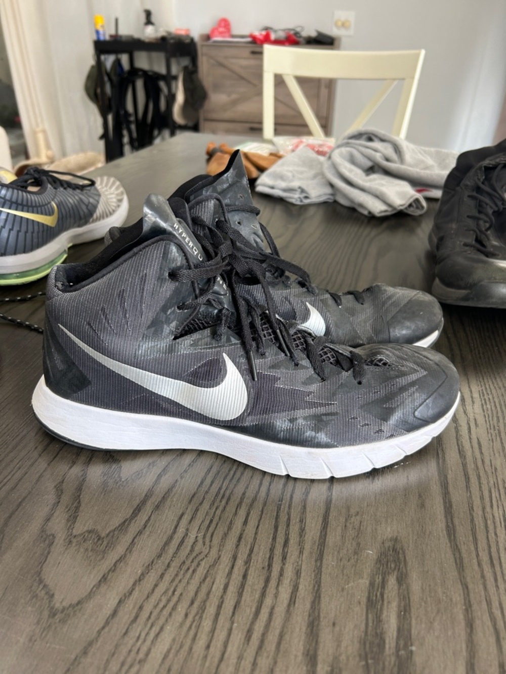 Nike Black and White Basketball Sneakers